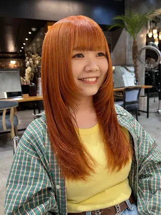 ロング カラー haco＋所属・圧倒的デザイン力 店長🎨RENAのヘアスタイル