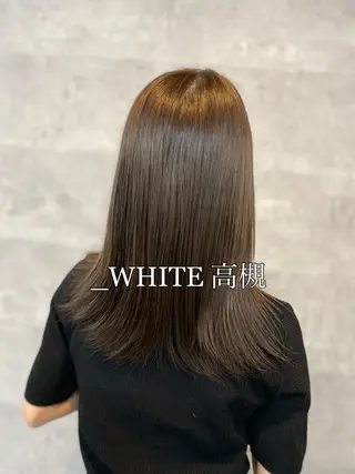 ミディアム _WHITE 高槻店 平野湧人　/髪質改善のヘアスタイル