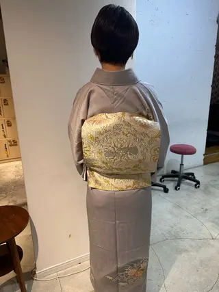 セミロング ヘアアレンジ ショート🌼パーマ 本間正子のヘアスタイル