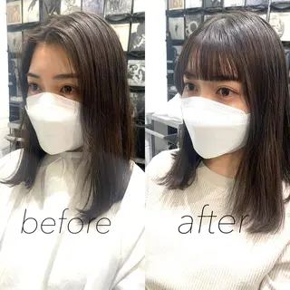 ミディアム カラー レイヤーカット/艶髪 ✨💭KIRARIのヘアスタイル