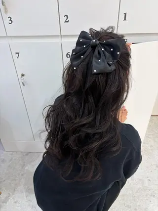 ロング ヘアアレンジ はるか/ヘアアレンジ ブリーチなしカラー♡のヘアスタイル