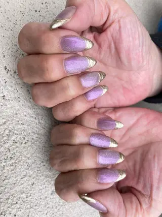 セミロング ネイル ✴︎ Delightのネイルデザイン