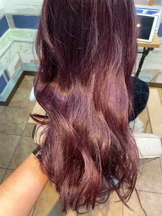 ロング 透明感カラー⭐️ 田嶋麗奈のヘアスタイル