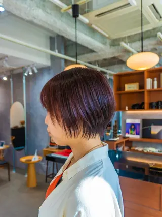 ショート カラー benji_名駅店所属・原颯希/ ボブ/ショートのヘアスタイル