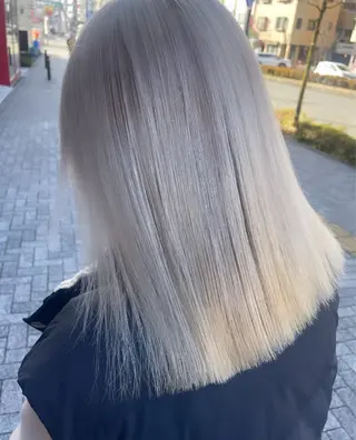 セミロング カラー 💞暖色カラー 💞risaのヘアスタイル