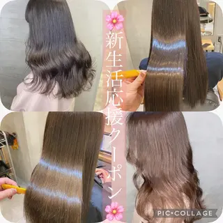 セミロング カラー あざと可愛い❤️ 髪質整形💊 輝のヘアスタイル