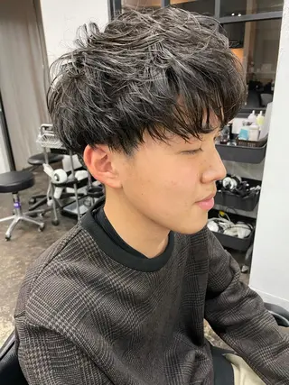 ショート メンズ メンズパーマ メンズ特化ryoのヘアスタイル