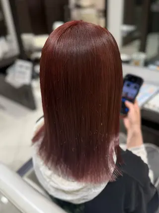 カラー Harris 表参道・外苑前・青山 表参道本店所属・艶カラー/ハイトーン /アレンジ/meiのヘアスタイル