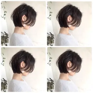 ショート カラー 京都大人女性ショート 徒歩1分/秋山のヘアスタイル