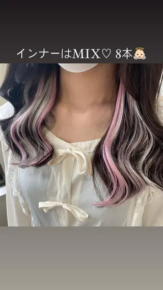 カラー すみす🎀ヘアメ/ 艶カラー/エクステのヘアスタイル