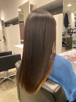 ロング パーマ コテ巻き風パーマ🫧 韓国パーマ反町海大のヘアスタイル