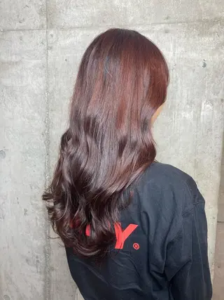 ロング カラー ヘアアレンジ 横浜美容室／暖色系 michika🌹のヘアスタイル