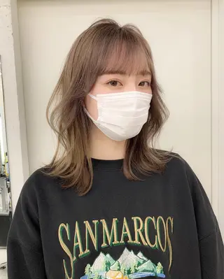 ミディアム カラー 卒業式ヘアセット🎀 ヘアアレンジのヘアスタイル