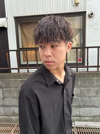 メンズ 最新ケアカラー 髪質改善YUTOのヘアスタイル