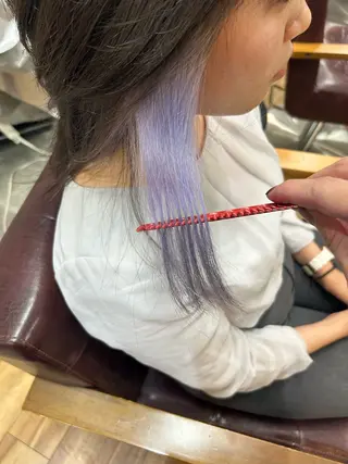 ミディアム カラー CECIL hair なんば店所属・メンズパーマ 艶髪☆店長☆有馬のヘアスタイル