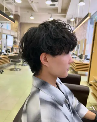 パーマ メンズ メンズカット松戸/韓 国/メンズパーマ航太のヘアスタイル