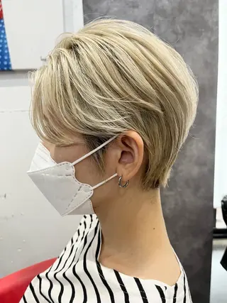 ショート カラー ヘアアレンジ 駅チカ【ali'i】 アリイ花崎友美☘のヘアスタイル