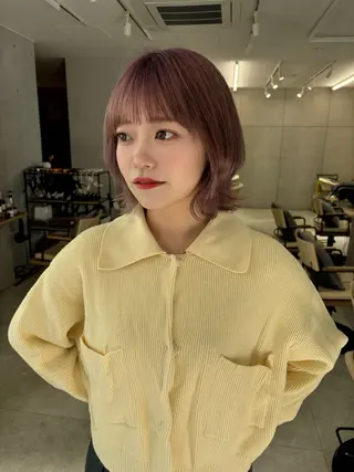 ショート ボブ特化型美容師/赤 み消しカラー/ももかのヘアスタイル