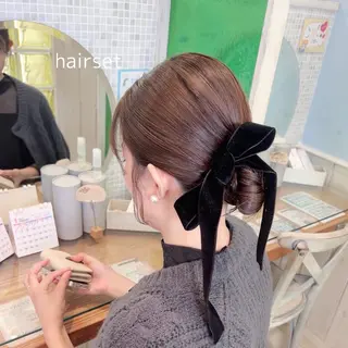 セミロング ヘアアレンジ ヘアアレンジ🪿イデ ミユウ🪿のヘアスタイル