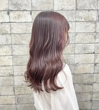 ロング カラー 橋本 桂のヘアスタイル