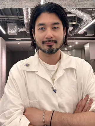 ミディアム カラー メンズ パーマ HONEY渋谷 髪質改善/レイヤーのヘアスタイル