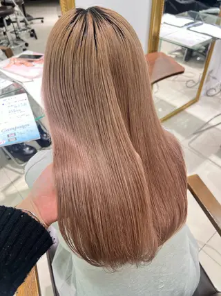 ロング カラー ハイトーンカラー 🤍🫧 長井 律のヘアスタイル