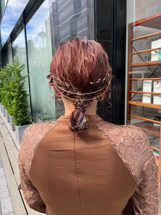 ミディアム カラー ヘアアレンジ channel所属・Natsumi ❤︎のヘアスタイル