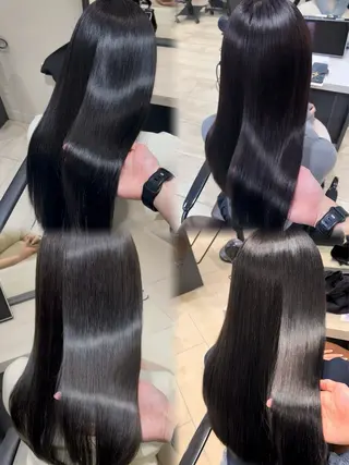 ロング Euphoria新宿店所属・新宿/透明感カラー 縮毛矯正/SHOKIのヘアスタイル