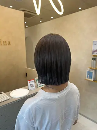 ミディアム 松浦 永里のヘアスタイル