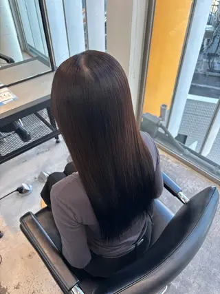 ロング カラー ダメージレスカラー 縮毛MISAKI🦋のヘアスタイル