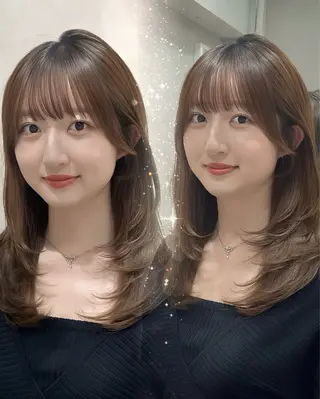 ロング カラー MIRAC所属・Ryoichi⛓️ 韓国ヘア/ハイトーンのヘアスタイル