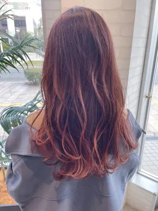 ロング カラー ケアブリーチ /髪質 改善/古橋圭史郎のヘアスタイル