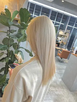 ロング カラー ハイトーンカラ ー/小川のヘアスタイル