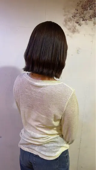 ミディアム trico hair&care space所属・trico ニシノのヘアスタイル