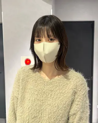 ミディアム 寺川留以 /カットモデル募集中のヘアスタイル