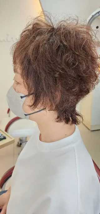 ショート カラー パーマ hairmake Juinのヘアスタイル