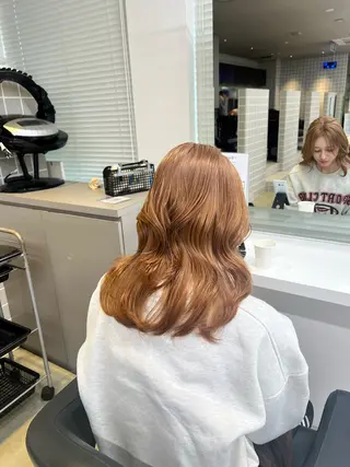 セミロング カラー 韓国レイヤーカット /REIのヘアスタイル