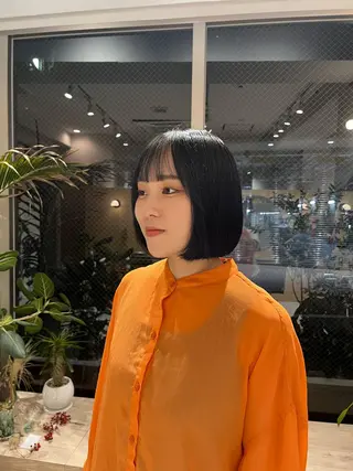 ショート カラー 🦖ミニボブ/ボブ /MOEKA🦕のヘアスタイル