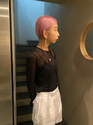ショート 福田 千紗のヘアスタイル