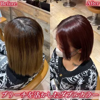 ショート カラー 艶髪カラー/透明感 美髪/白髪/ﾑﾅｶﾀのヘアスタイル