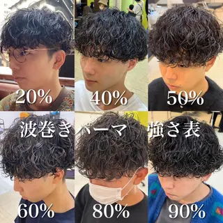 ミディアム 年間2000名担当◎ パーマ職人/仲原佑樹のヘアスタイル