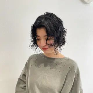 ショート パーマ 北九州美容室 🕊️わかな✂︎のヘアスタイル