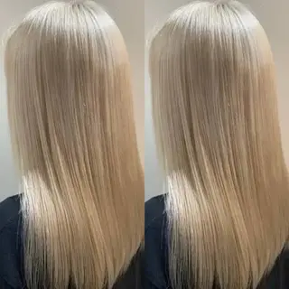 ロング カラー 表参道/ハイライト バレイヤージュのヘアスタイル