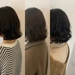 パーマ アクロ梅田所属・コテ巻き風デジパ職人 中川ジョニーLaboのヘアスタイル