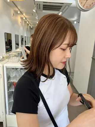 ミディアム カラー 🌼sunc HINAMI🌼のヘアスタイル