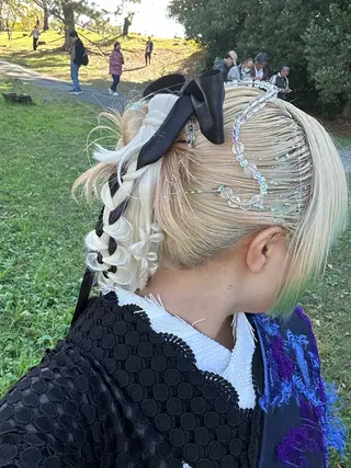 ヘアアレンジ さら/暖色/メンズ/ /デザインカラーのヘアスタイル