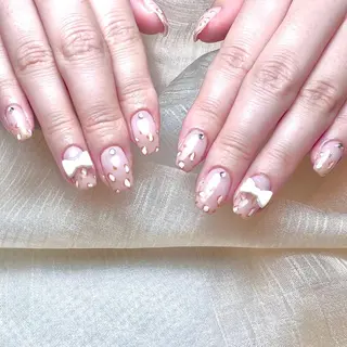 ネイル RAFFINE 月🦋🩵のネイルデザイン