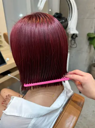 ショート カラー 🫧髪質改善/Wカラ ー 暖色 🌸桜🌸のヘアスタイル