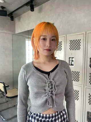 ミディアム カラー ダブルカラー ブリーチ/kaitoのヘアスタイル