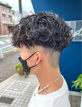 ショート パーマ メンズ men’s salon NOA solte. 【メンズサロン ノアソルテ】所属・メンズパーマ職人 加藤 弘貴のヘアスタイル